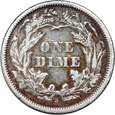 USA, dime (10 centów) S, Liberty Seated, rzadkie