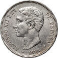 Hiszpania, Alfons XII, 5 peset 1876 DEM