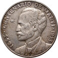Kuba, 1 peso 1953, José Martí