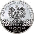 70. Polska, III RP, 20 złotych 2009, Jaszczurka Zielona