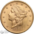 1601. USA 20 dolarów 1904, st.2 ładna