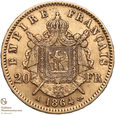 764. Francja 20 franków 1864-A st.3