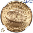 8708. USA 20 dolarów 1924 - NGC MS61