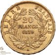 759. Francja 20 franków 1859-A st.2-