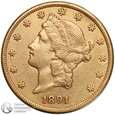 1597. USA 20 dolarów 1891-S, st.3