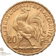 771. Francja 20 franków 1909 st.2/2+