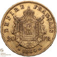 765. Francja 20 franków 1864-A st.3+