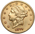 1458. USA 20 dolarów 1879-S, st.~4+
