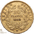 763. Francja 20 franków 1860-BB st.3