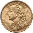 1424. Szwajcaria 20 franków 1922 B st.1/1-