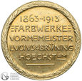 1609. Niemcy złoty medal 1863-1913 FARBWERKE 