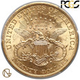 8687. USA 20 dolarów 1904 - PCGS UNC Details