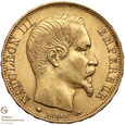 760. Francja 20 franków 1859-BB st.3+