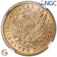 8705. USA 10 dolarów 1880 - NGC MS60