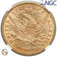 8706. USA 10 dolarów 1892 - NGC MS61