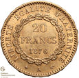767. Francja 20 franków 1876-A st.2
