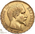 758. Francja 20 franków 1858-A st.3+