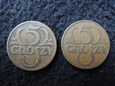 Lot. 2 sztuk monet 5 groszy 1931 i 1936 rok.