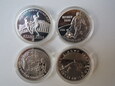 Lot. 4 monet 10 złotych - Ateny 2004 r. Niemcy i Turyn 2006 r. 