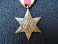 Odznaczenie Gwiazda Afryki za udział w II Wojnie Światowej.