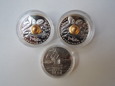 Lot. 3 monet 10 złotych PEKIN 2008 rok.