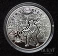 Moneta 10 zł 2008 r. - 450 Lat Poczty Polskiej.