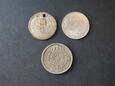 Lot 3 szt. monet 1 Korona: 1894 r., 1896 r., 1946 r. 