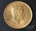 Złota moneta 5 Peso / Pesos 1925 r. - Kolumbia