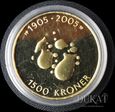  Złota moneta 1500 Koron 2004 r. - 100-lecie niepodległosći