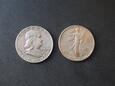 Lot 2 szt. monet 1/2 dolara 1943 r., 1954 r. - USA