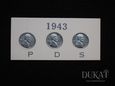 Lot. 3 szt. monet 1 Cent 1943 r. - USA