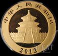  Złota moneta 500 Yuan 2012 r.  - Panda - Chiny - 1 oz 999