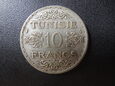 Moneta 10 Franków 1934 rok - Tunezja.