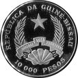 Guinea Bissau - 10.000 pesos 1993 - słoń 