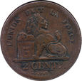 Belgia - 2 centimes 1833 / Des Belges