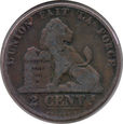 Belgia - 2 centimes 1862 / Des Belges