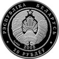 Białoruś - 20 rubli 2008 - Ryś