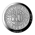 Łotwa - 5 euro 2015 - 500 lecie ferding - srebrna moneta inflancka