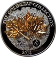 10 DOLARÓW 2014 - SAMOA - GOLD LEAF COLLECTION  - MONETA 3D