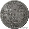 1 RUPIA 1840 - INDIE - VICTORIA - 11,66g Ag917 - NR2