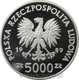 5000 ZŁ 1989 - JAGIEŁŁO PÓŁPOSTAĆ - MENNICZA - PROMO