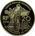 20 EURO 2002 - FRANCJA - ZABYTKI FRANCUSKIE - STAN L