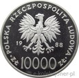 10000 ZŁOTYCH 1988 - JAN PAWEŁ II - CIENKI KRZYŻ - MENNICZA