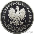 100.000 ZŁ 1991 - ŻOŁNIERZ POLSKI - TOBRUK - MENNICZA - PROMO