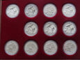 Kolekcja numizmatów, Symbole Przyrody 11 szt, Ag 925 (2021_11_054_03)