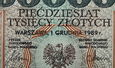 PRL 50000 zł Staszic 1989 seria AC - Z BŁĘDEM - stan UNC
