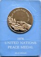 Medal ONZ - UN Medal pokoju 1975 Czyst brąz