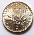 F18824 FRANCJA 50 centimes 1915 UNC