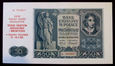 J1616 50 złotych 1941 z okolicznościowym nadrukiem