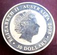  AUSTRALIA 30 dolarów 2015 KOOKABURRA 